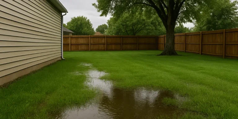 how to solve soggy lawn